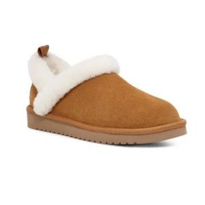 Woman’s Kookaburra by ugg slip-on boots, color: chestnut